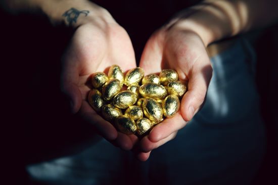 A handful of gold